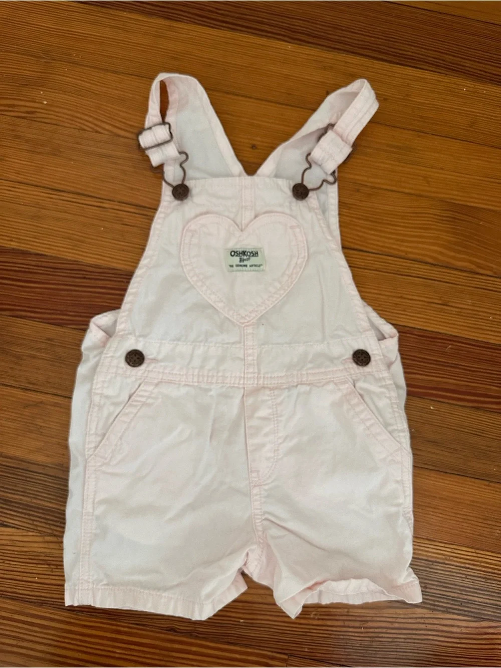 Girls 3T baby pink Oshkosh shortalls
